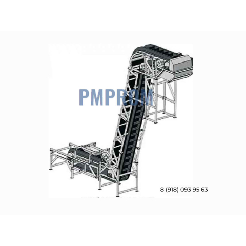 Транспортер ленточный крутонаклонный ЛК-К-400 Транспортер ленточный крутонаклонный ЛК-К-400